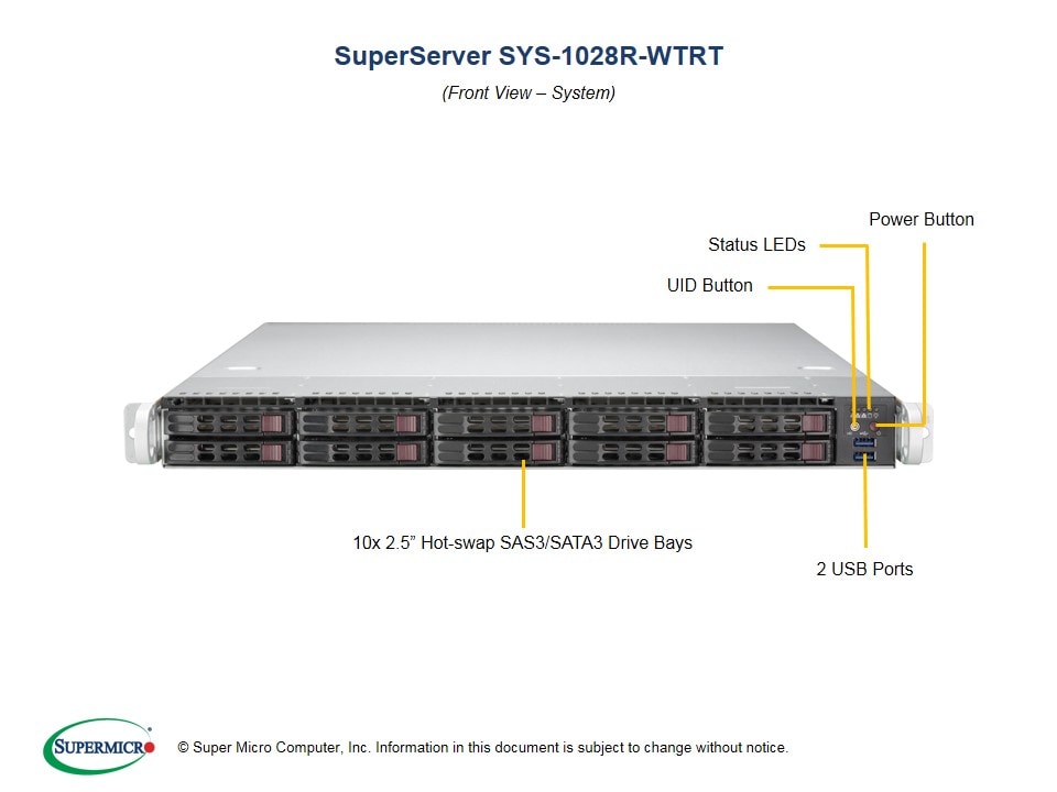 Сервер Supermicro SYS-1028R-WTRT 1U — фото 4