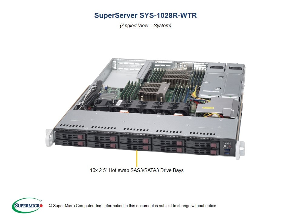 Сервер Supermicro SYS-1028R-WTR 1U — фото 2