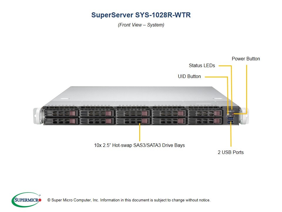 Сервер Supermicro SYS-1028R-WTR 1U — фото 4