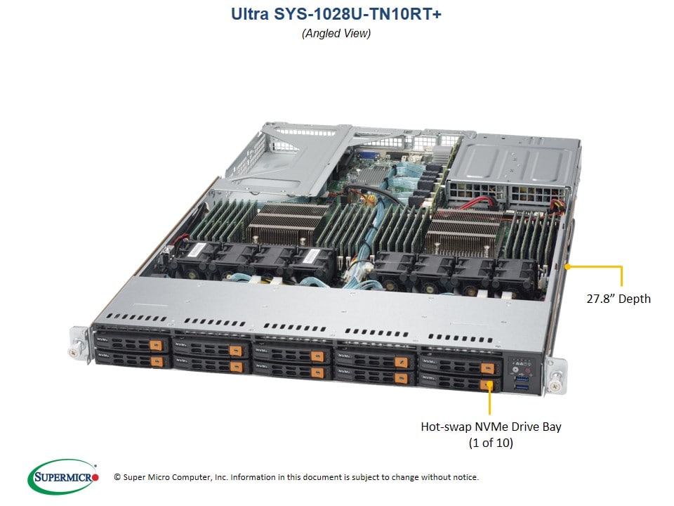 Сервер Supermicro SYS-1028U-TN10RT_ 1U — фото 2