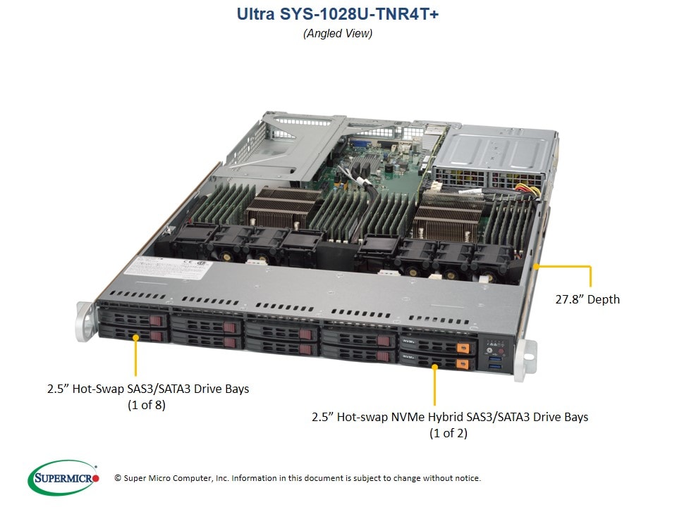 Сервер Supermicro SYS-1028U-TNR4T_ 1U — фото 2