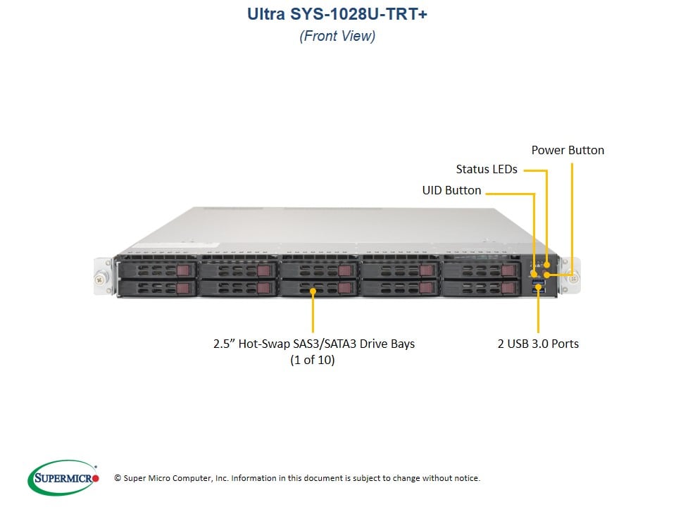 Сервер Supermicro SYS-1028U-TRT_ 1U — фото 4