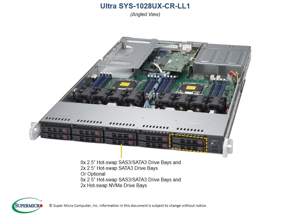 Сервер Supermicro SYS-1028UX-CR-LL1 1U — фото 2