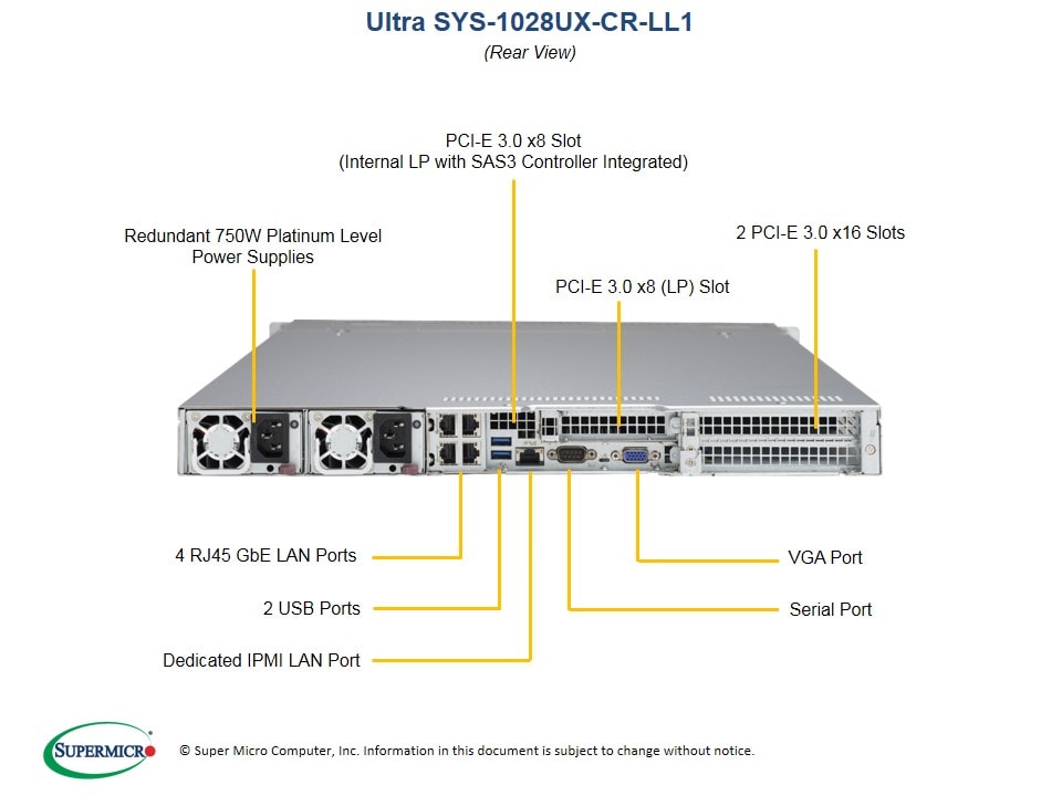 Сервер Supermicro SYS-1028UX-CR-LL1 1U — фото 5