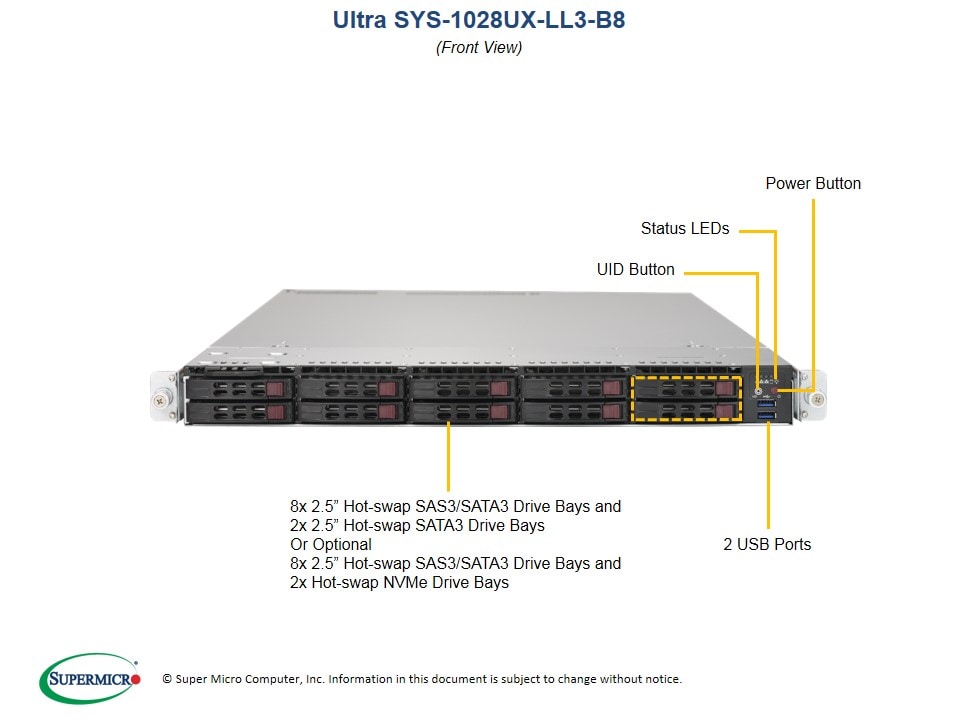 Сервер Supermicro SYS-1028UX-LL3-B8 1U — фото 4