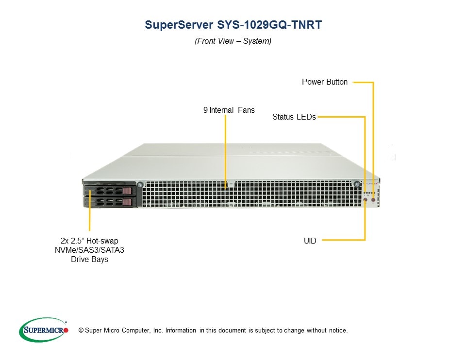 Сервер Supermicro SYS-1029GQ-TNRT 1U — фото 4