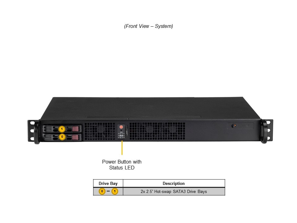 Сервер SuperMicro SYS-110A-16C-RN10SP 1U Redundant 300W PWS w/ A3SSV-16C-SPLN10F MB — фото 5
