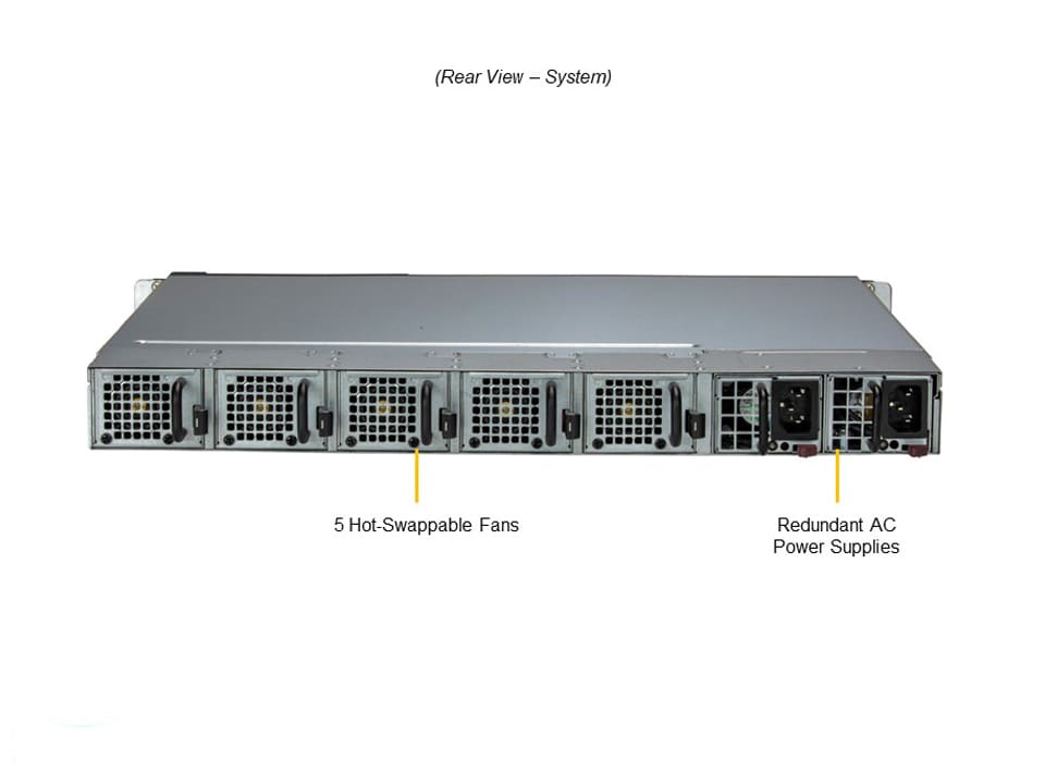 Сервер SuperMicro SYS-110D-4C-FRAN8TP 1U Redundant 800W Server — фото 6