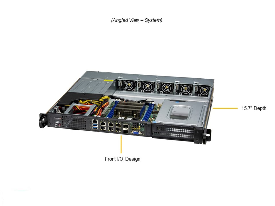 Сервер SuperMicro SYS-110D-8C-FRDN8TP 1U Redundant 600W Server — фото 3
