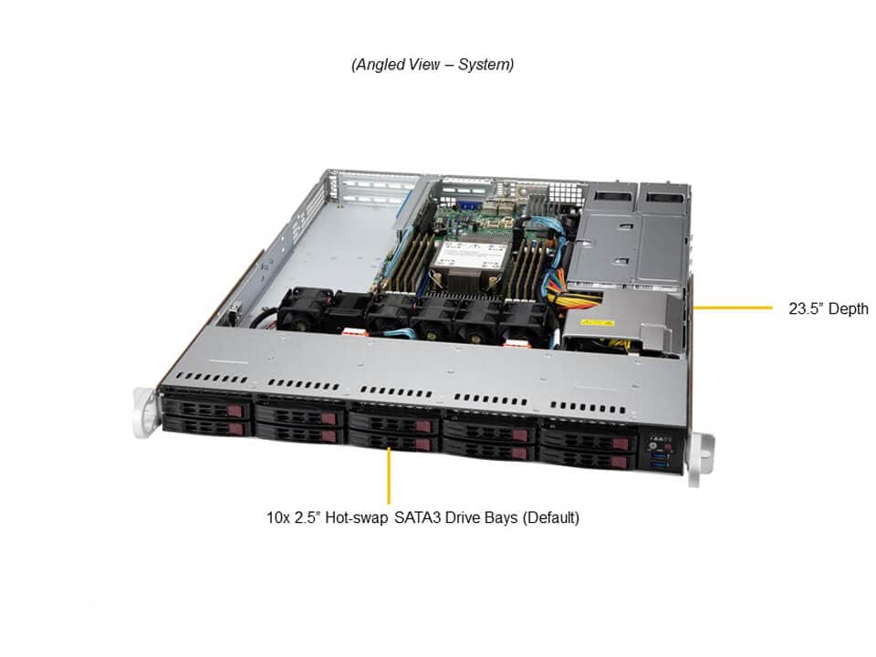Сервер WIO Supermicro SYS-110P-WTR 1U — фото 2