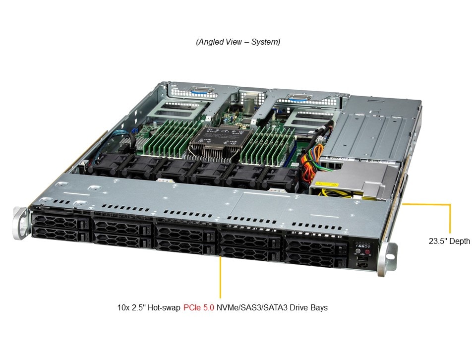 Сервер Supermicro 1U CloudDC SuperServer (SYS-111C-NR) — фото 3