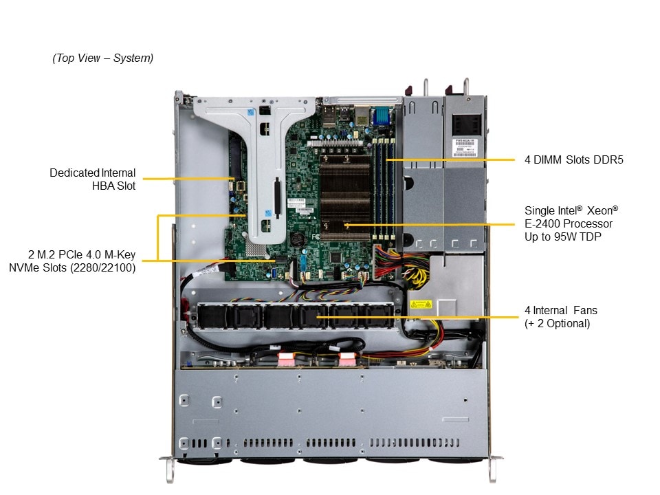 Сервер Supermicro 1U Mainstream SuperServer (SYS-111R-M) — фото 4