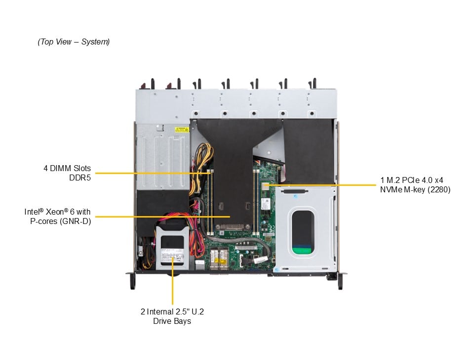 Промышленный edge-сервер Supermicro SYS-112D-36C-FN3P 1U — фото 3