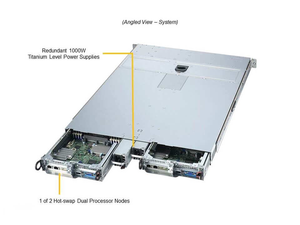 Сервер Twin Supermicro SYS-120TP-DC9TR 1U — фото 2