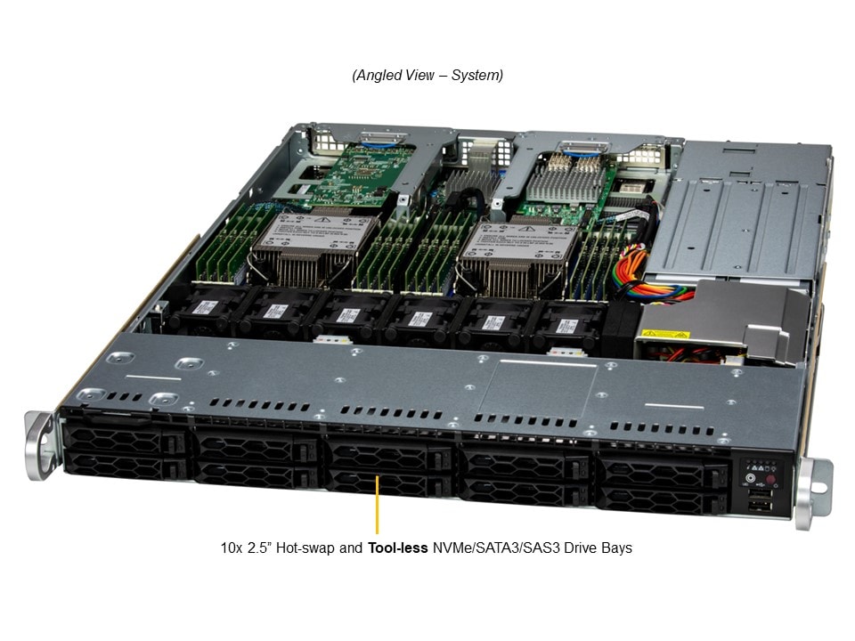 Сервер Supermicro 1U CloudDC SuperServer (SYS-121C-TN10R) — фото 3
