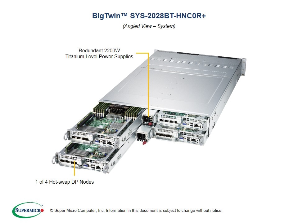 Сервер Supermicro SYS-2028BT-HNC0R_ 2U — фото 2