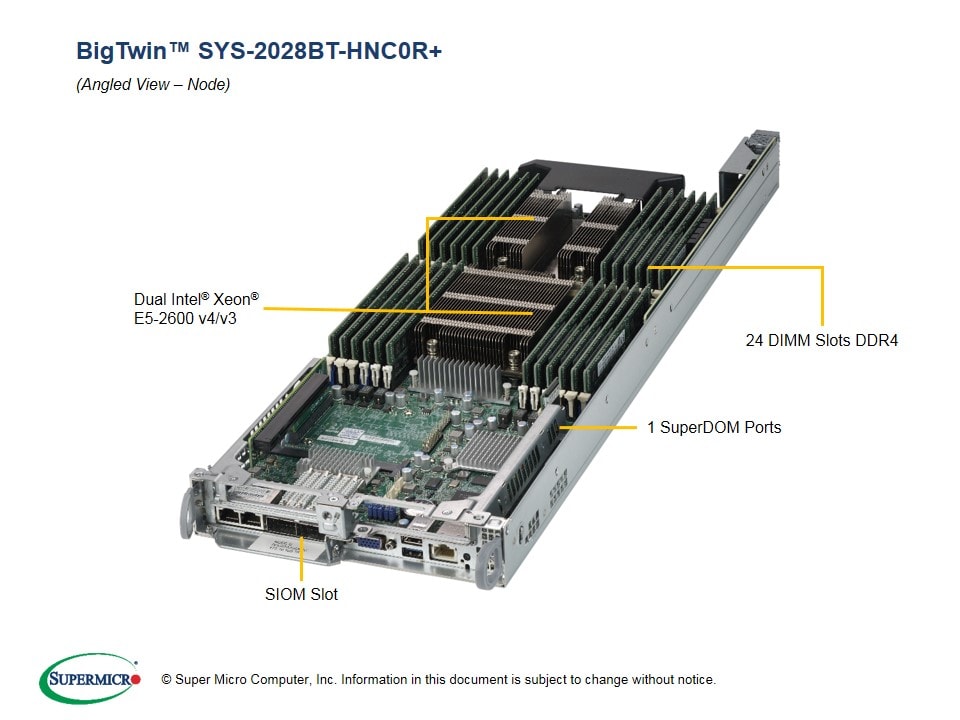 Сервер Supermicro SYS-2028BT-HNC0R_ 2U — фото 3