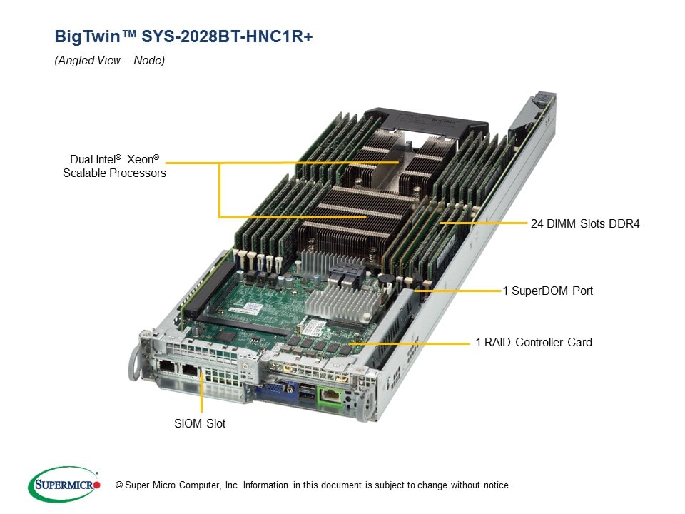 Сервер Supermicro SYS-2028BT-HNC1R_ 2U — фото 3