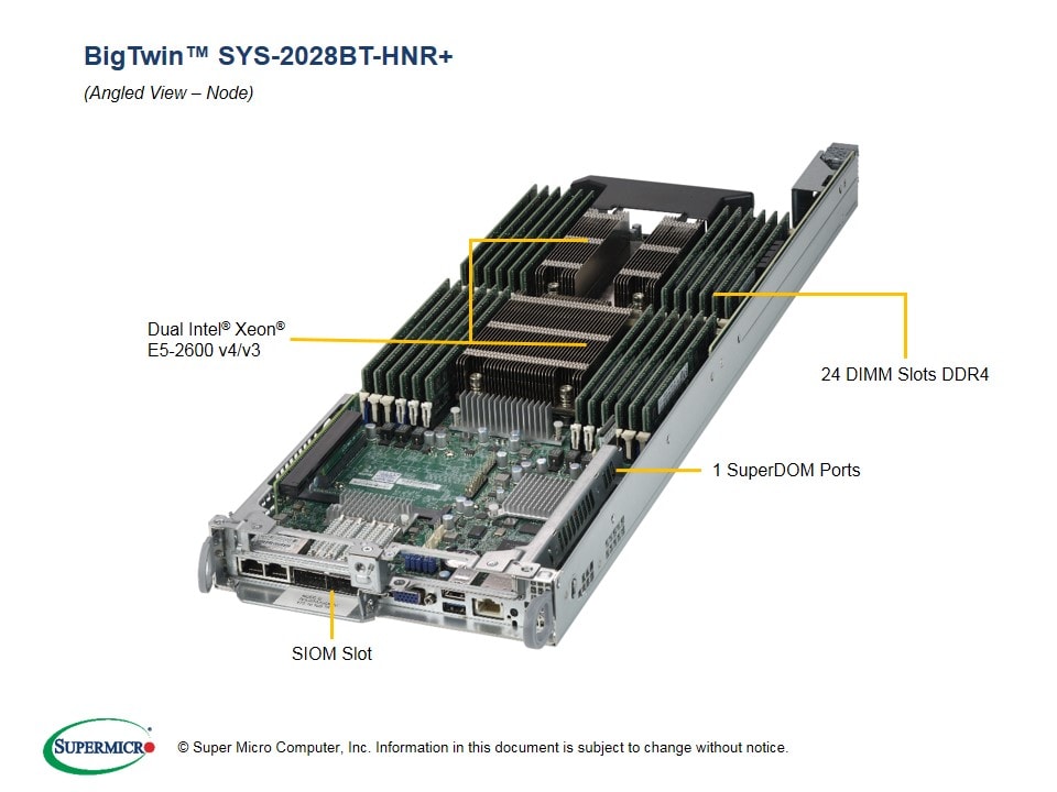 Сервер Supermicro SYS-2028BT-HNR_ 2U — фото 3