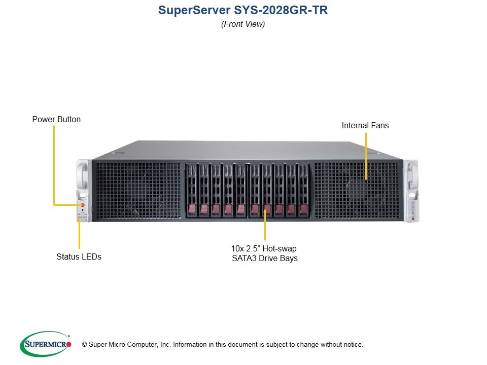 Сервер SuperMicro SYS-2028GR-TR X10DRG-H-O-P, 218GH-R2K03B — фото 5