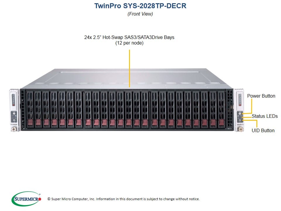 Сервер Supermicro SYS-2028TP-DECR 2U — фото 4