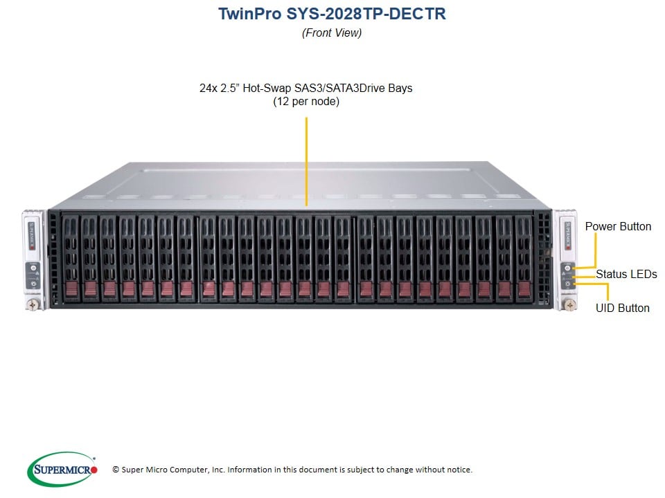Сервер Supermicro SYS-2028TP-DECTR 2U — фото 4
