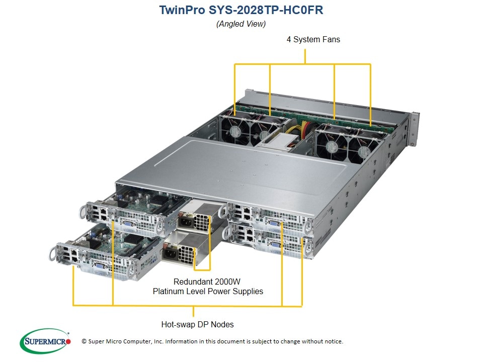 Сервер Supermicro SYS-2028TP-HC0FR 2U — фото 2