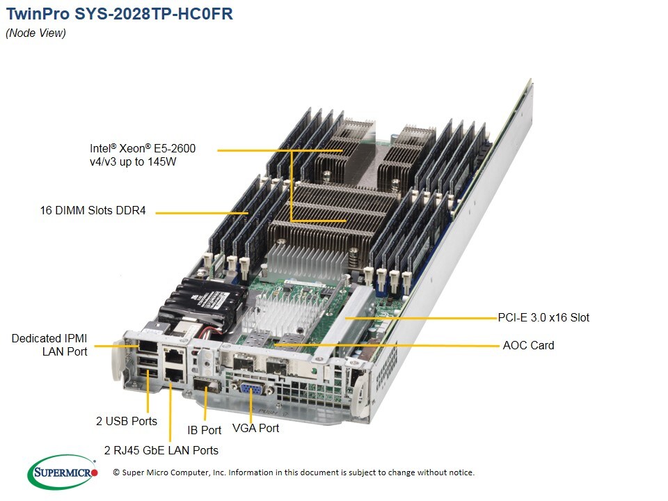 Сервер Supermicro SYS-2028TP-HC0FR 2U — фото 3