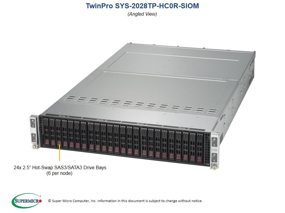Сервер Supermicro SYS-2028TP-HC0R-SIOM 2U — фото 2