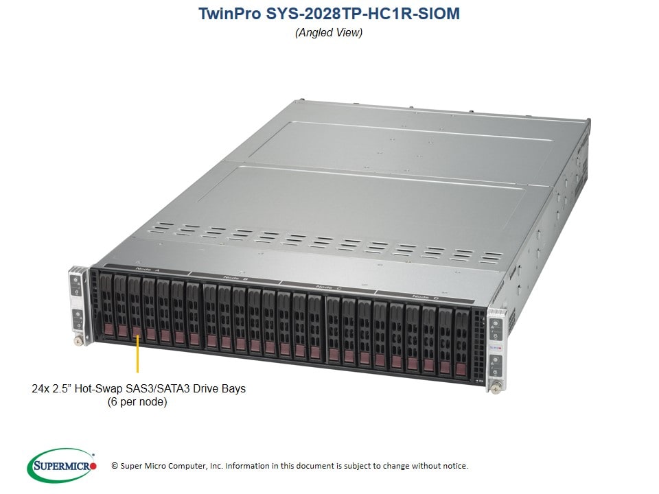 Сервер Supermicro SYS-2028TP-HC1R-SIOM 2U — фото 2