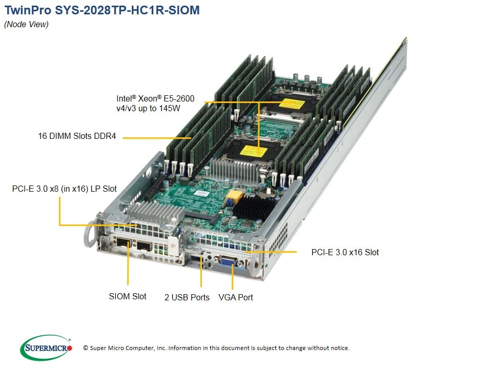 Сервер Supermicro SYS-2028TP-HC1R-SIOM 2U — фото 3