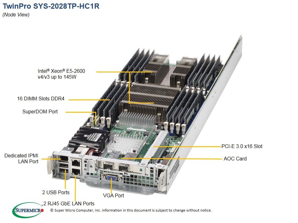 Сервер Supermicro SYS-2028TP-HC1R 2U — фото 3
