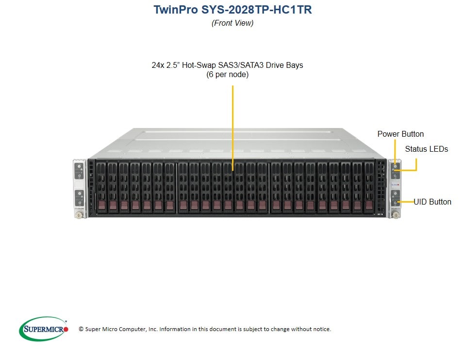 Сервер Supermicro SYS-2028TP-HC1TR 2U — фото 4