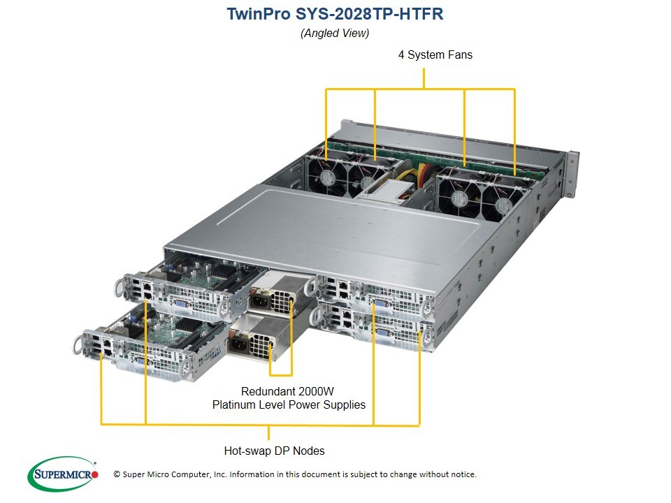 Сервер Supermicro SYS-2028TP-HTFR 2U — фото 2