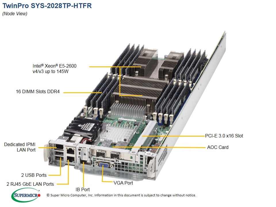 Сервер Supermicro SYS-2028TP-HTFR 2U — фото 3