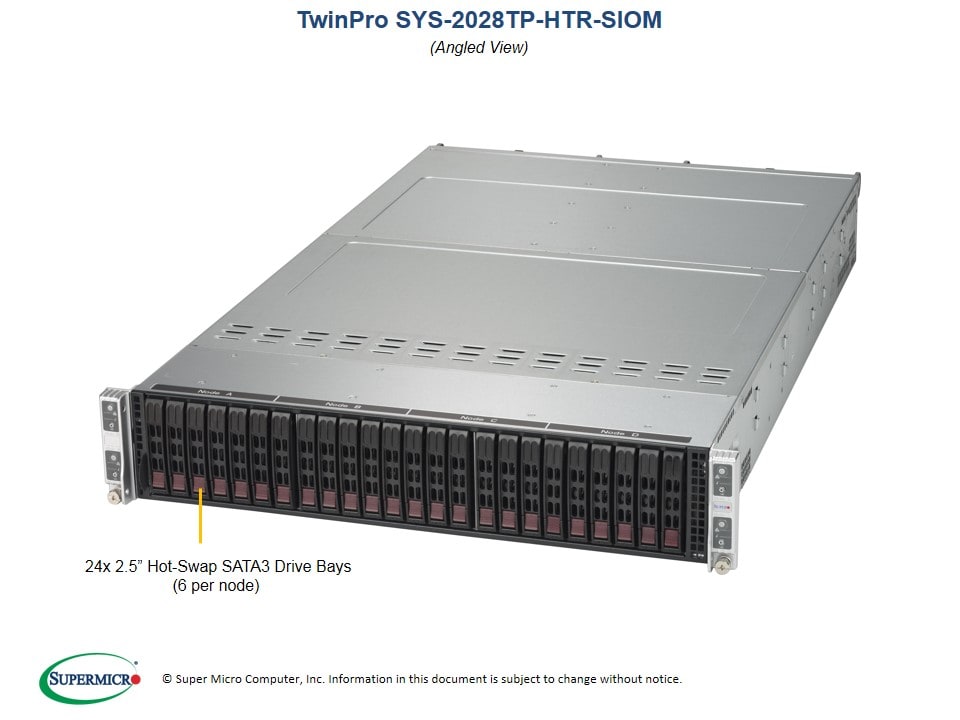 Сервер Supermicro SYS-2028TP-HTR-SIOM 2U — фото 2