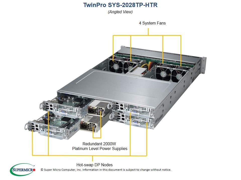 Сервер Supermicro SYS-2028TP-HTR 2U — фото 2