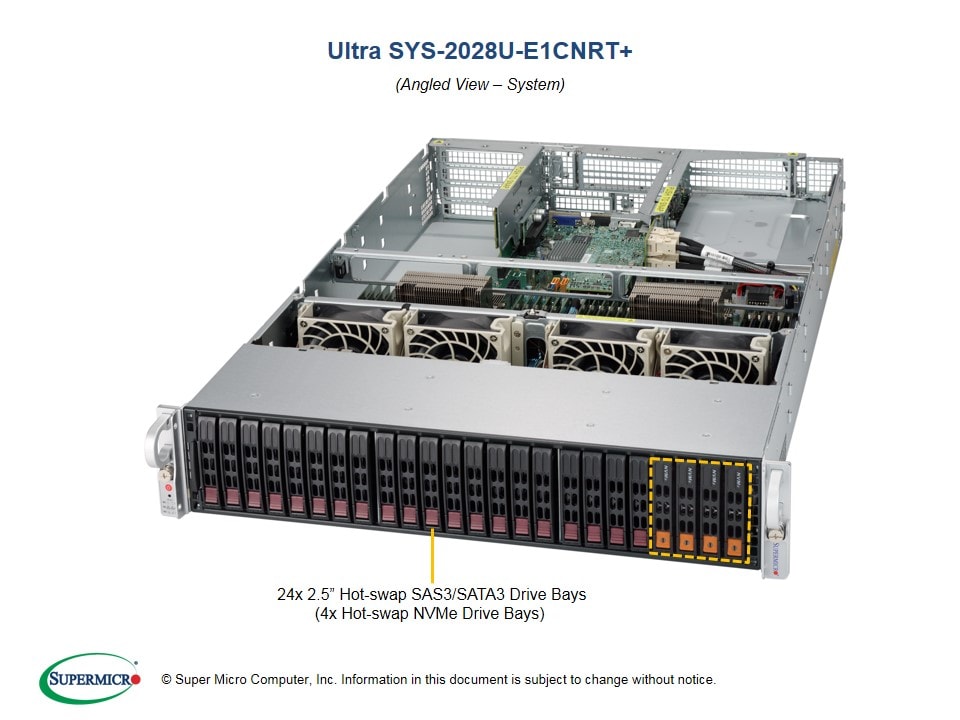 Сервер Supermicro SYS-2028U-E1CNRT_ 2U — фото 2