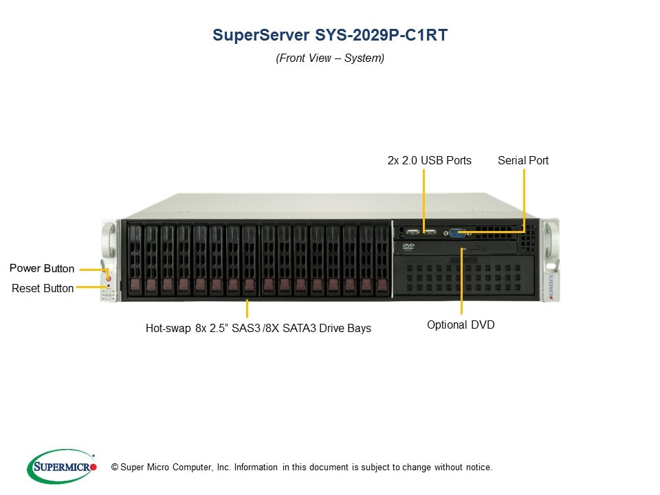 Сервер Supermicro SYS-2029P-C1RT 2U — фото 4