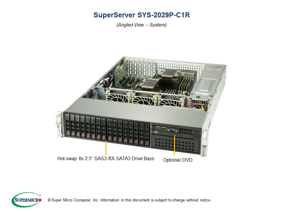 Сервер Supermicro SYS-2029P-C1R 2U — фото 2