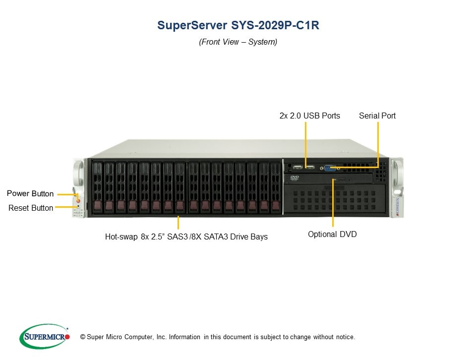 Сервер Supermicro SYS-2029P-C1R 2U — фото 4