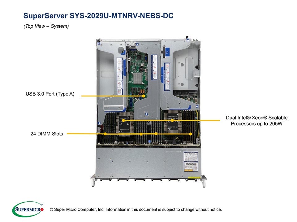 Сервер Supermicro SYS-2029U-MTNRV-NEBS-DC 2U — фото 4