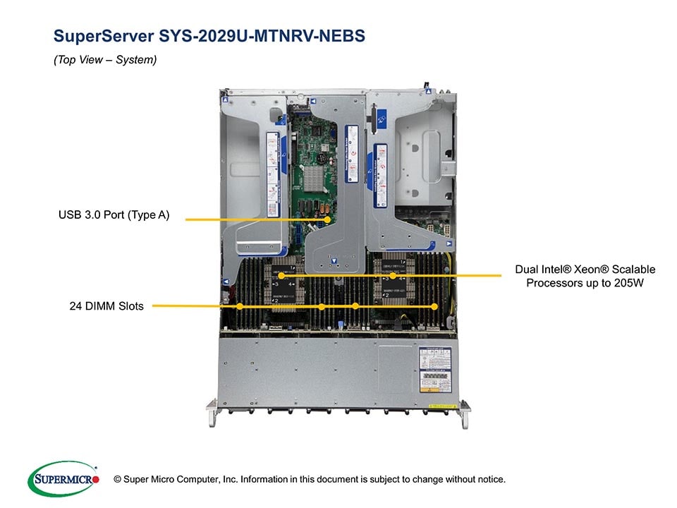 Сервер Supermicro SYS-2029U-MTNRV-NEBS 2U — фото 4