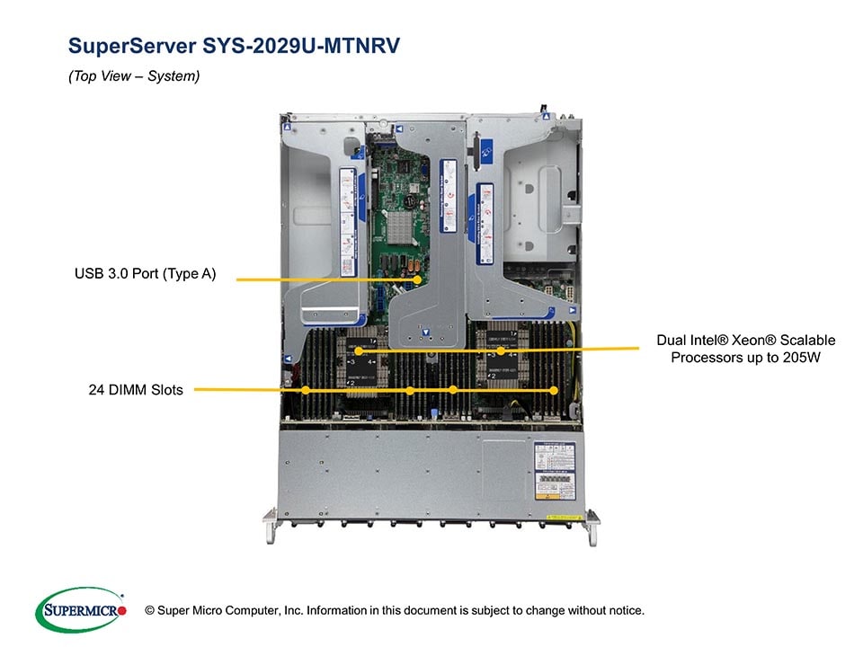 SSD-накопитель SSD SuperMicro SYS-2029U-MTNRV Ultra 2U, 6x2.5" NVMe, X11DPU-V, 219ULTS-R1K62P — фото 5