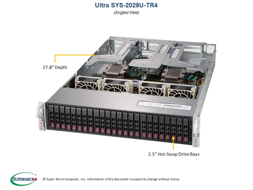 Сервер Supermicro 2U Ultra SuperServer (SYS-2029U-TR4) — фото 3