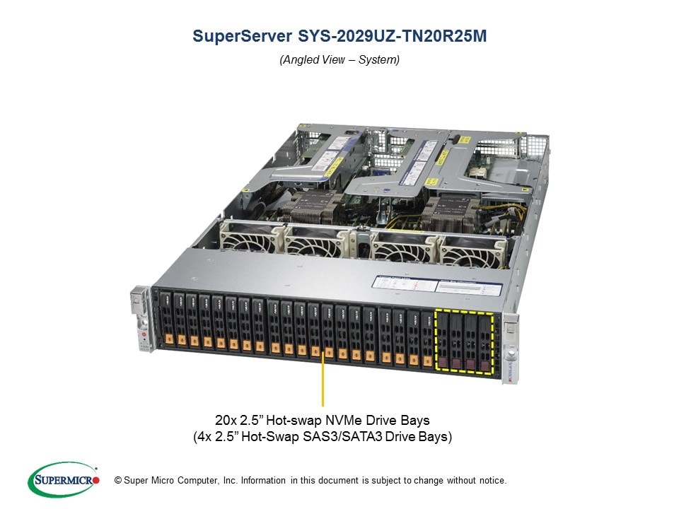 Сервер Supermicro SYS-2029UZ-TN20R25M 2U — фото 2
