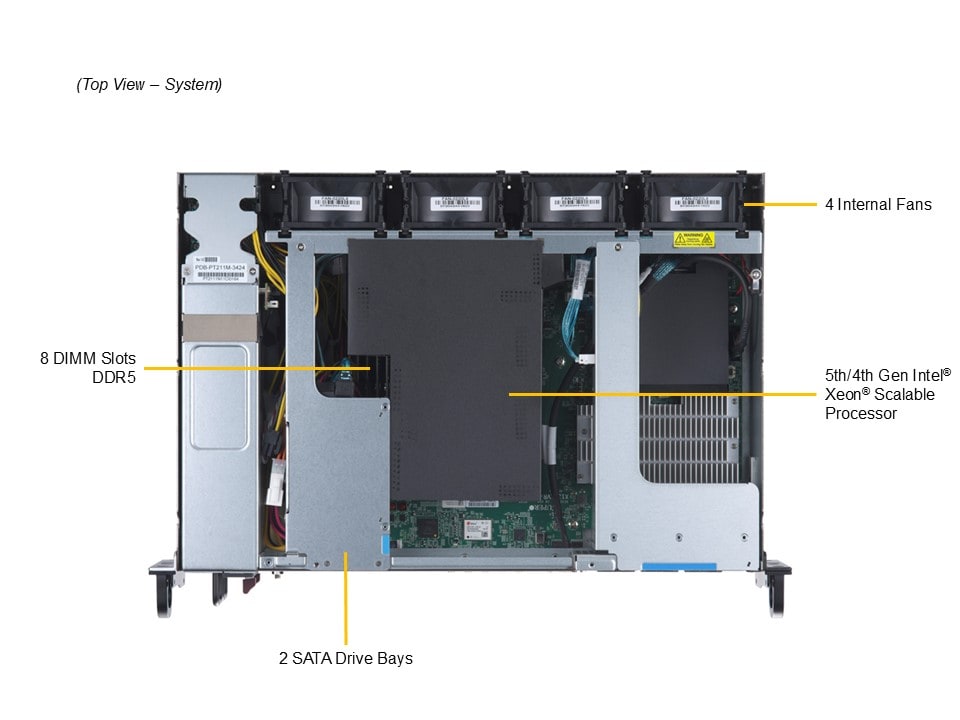 Промышленный edge-сервер Supermicro SYS-211E-FRDN13P 2U — фото 3