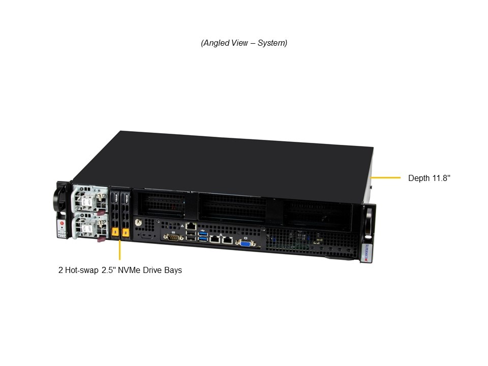 Промышленный edge-сервер Supermicro SYS-211E-FRDN2T 2U — фото 2
