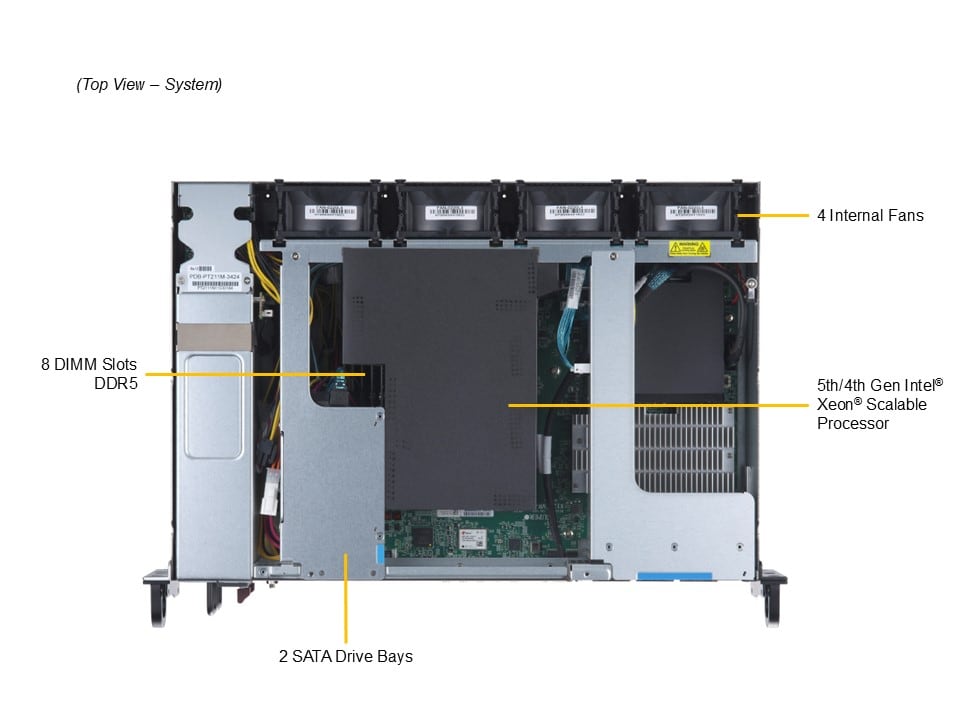 Промышленный edge-сервер Supermicro SYS-211E-FRN13P 2U — фото 3