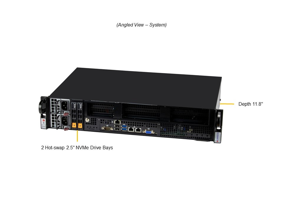 Промышленный edge-сервер Supermicro SYS-211E-FRN2T 2U — фото 2